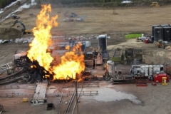 OIl Rig Fire
