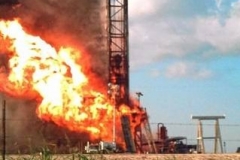 OIl Rig Fire