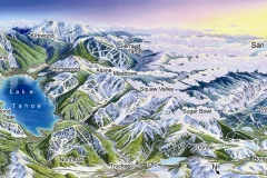 Tahoe Ski Resorts Map